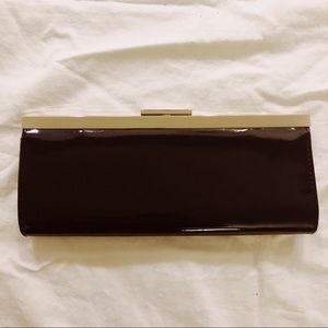Patent leather clutch